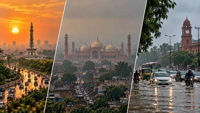 Lahore’s smog, extreme heat, and urban flooding caused by rapid urbanization.